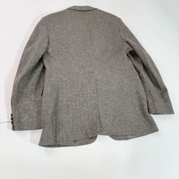 Vintage Tailored Classics by Levi Strauss Mens Jacket 42R Wool Herringbone Brown - Picture 6 of 7